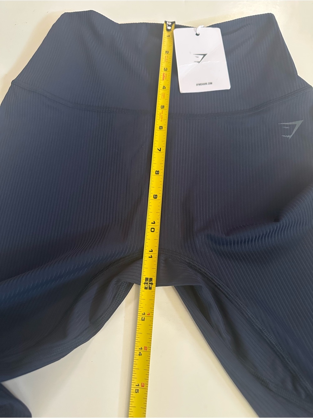 Gymshark Women's Black Body Fit High Waist Directional Ribbed Legging Size Small - Picture 13 of 16